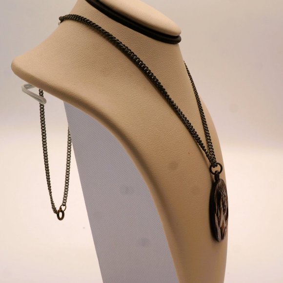 Vintage Silver Arethusa Greek Water Nymph Coin Replica Necklace By Alva - Picture 4 of 7